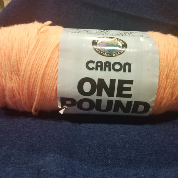Caron One Pound Yarn-Peach - #504 - 4-ply - Worsted Weight - Picture 7 of 7